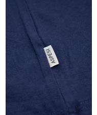 ASPESI BASIC FLOCK Cotton T-shirt with logo navy - T-shirt - 4