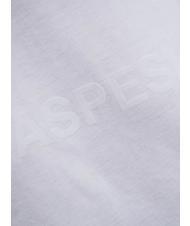 ASPESI BASIC FLOCK Cotton T-shirt with logo white - T-shirt - 2