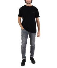 ASPESI BASIC Cotton T-shirt with logo black - T-shirt - 5