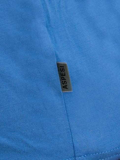 BASIC Cotton T-shirt with logo light blue - T-shirt