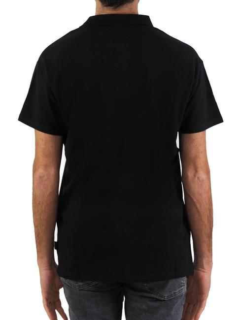 BASIC Short sleeve stretch polo shirt black - Polo shirt