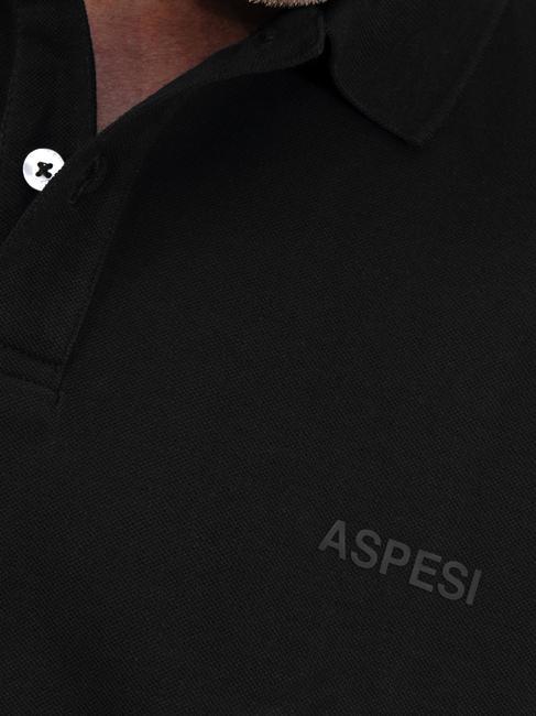 BASIC Short sleeve stretch polo shirt black - Polo shirt
