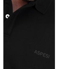 ASPESI BASIC Short sleeve stretch polo shirt black - Polo shirt - 3