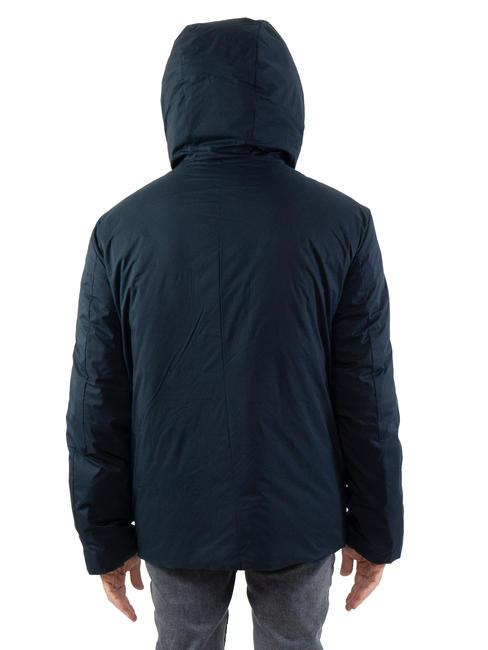 PRINI NY DOUBLE Double-sided down jacket with hood graphite blue - dark forest - Men's down jackets