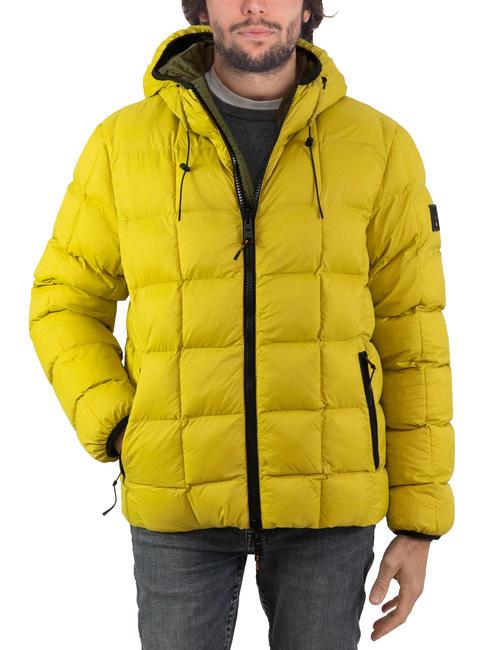 PRINI NY DOUBLE Double-sided down jacket with hood dark olive - apple green - Men's down jackets