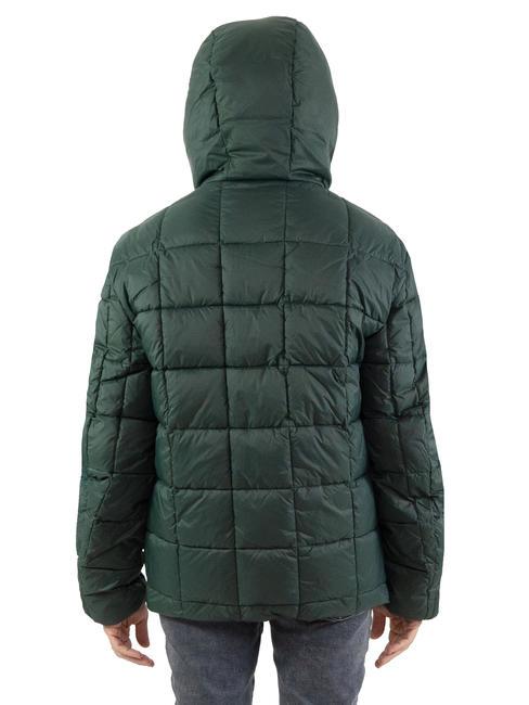 PRINI NY DOUBLE Double-sided down jacket with hood graphite blue - dark forest - Men's down jackets
