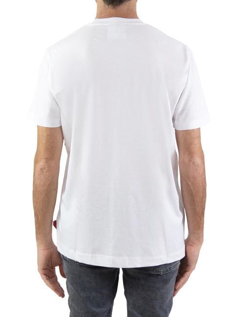 ACOSTA Cotton T-shirt white/black - T-shirt