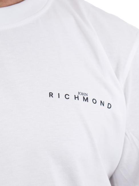 ACOSTA Cotton T-shirt white/black - T-shirt