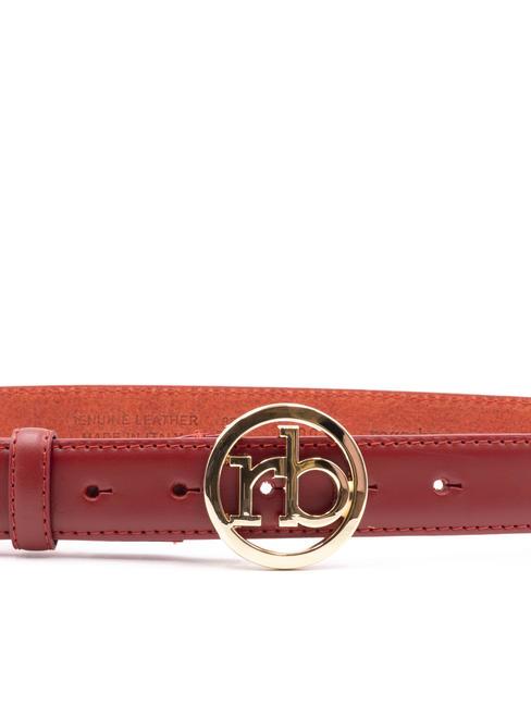 RB GOLD Leather belt red - Belts