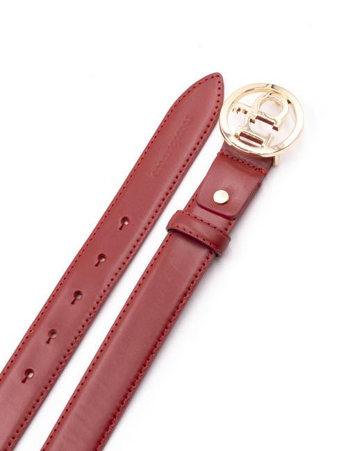RB GOLD Leather belt red - Belts