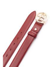 ROCCOBAROCCO RB GOLD Leather belt red - Belts - 3