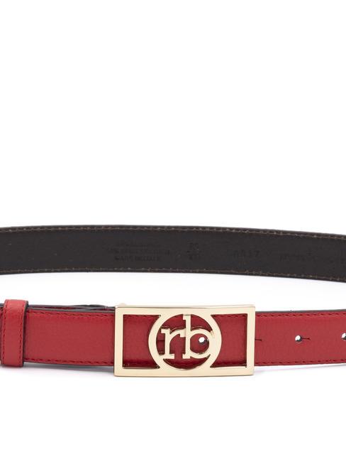 RB SQUARE Leather belt red - Belts