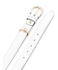ROCCOBAROCCO RB LIZZARD Belt Made in Italy White - Belts - 3