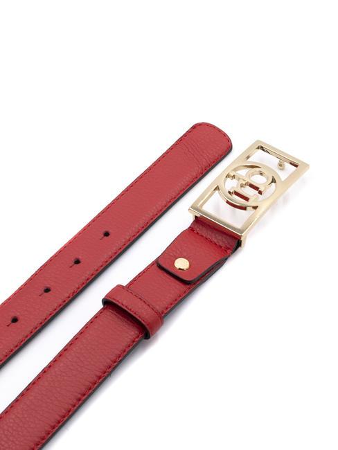 RB SQUARE Leather belt red - Belts