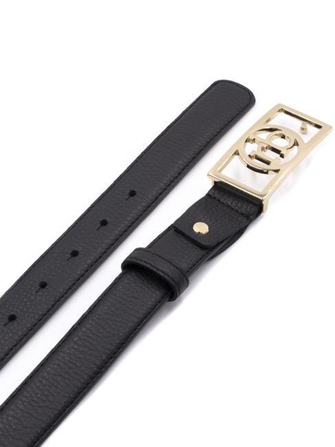 RB SQUARE Leather belt black - Belts