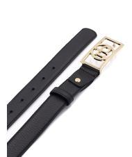 ROCCOBAROCCO RB SQUARE Leather belt black - Belts - 3