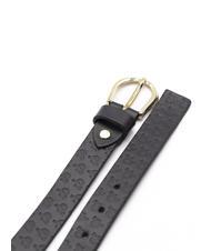ROCCOBAROCCO EMBOSSED Leather belt black - Belts - 3