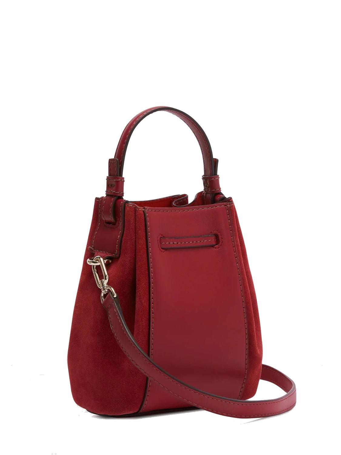Furla Miastella Mini Bucket Bag In Leather Cherry D - Buy At