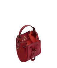 FURLA MIASTELLA Mini bucket bag in leather CHERRY d - Women’s Bags - 4