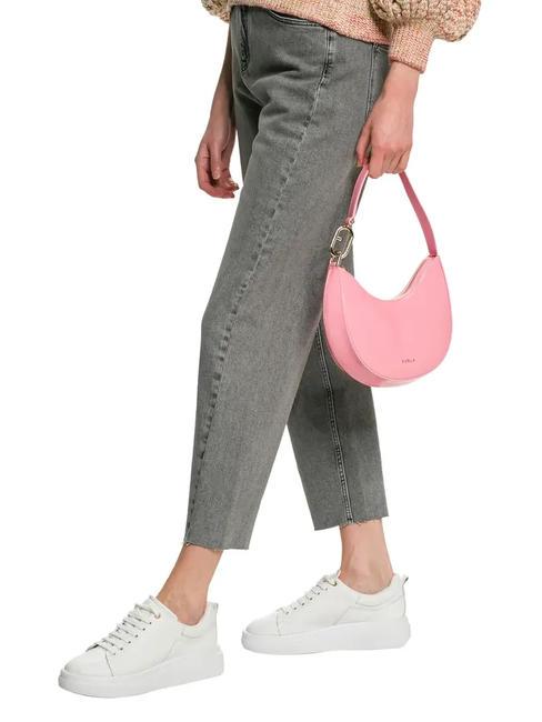 PRIMAVERA Leather hobo bag geranium - Women’s Bags