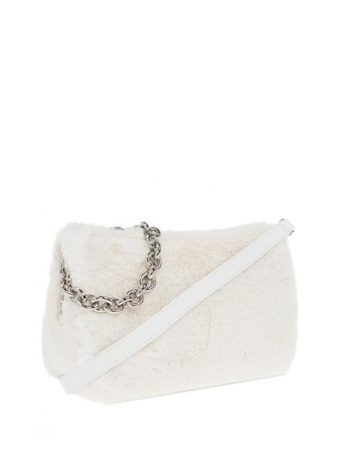 MOON Shoulder bag with shoulder strap white cotton - Women’s Bags