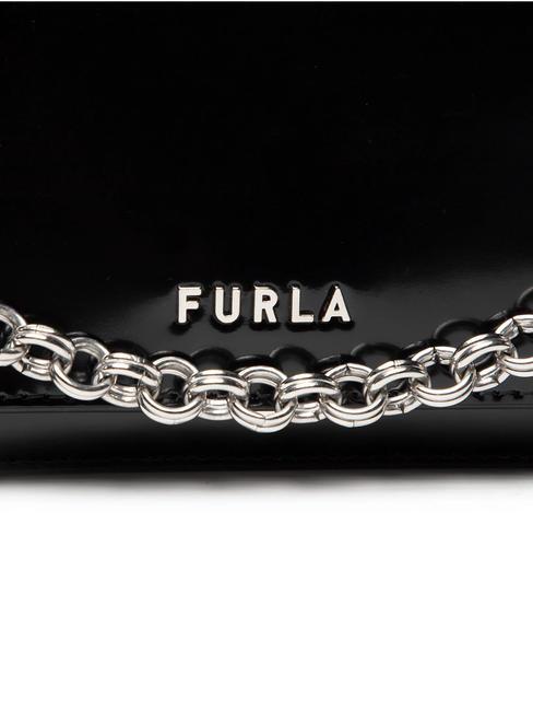 SPLENDIDA MIni bag in leather with shoulder strap black + cognac h - Women’s Bags