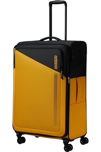 DARING DASH Large expandable trolley black/yellow - Semi-rigid Trolley Cases