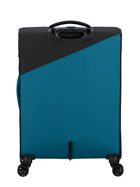 DARING DASH Medium expandable trolley black blue - Semi-rigid Trolley Cases