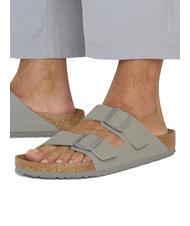 BIRKENSTOCK ARIZONA BIRKO-FLOR Sandal slipper stone - Unisex shoes - 7