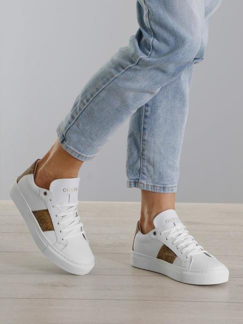 TODA Low sneakers White / Brown - Women&rsquo;s shoes