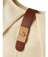 BORBONESE HOBO CORTINA MEDIUM Medium shoulder bag chamomile/leather - Women&rsquo;s Bags - 4