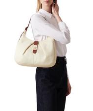 BORBONESE HOBO CORTINA MEDIUM Medium shoulder bag chamomile/leather - Women&rsquo;s Bags - 6