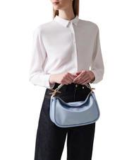 BORBONESE HORSEBACK NYLON Hand bag with shoulder strap topaz/light grey - Women&rsquo;s Bags - 6