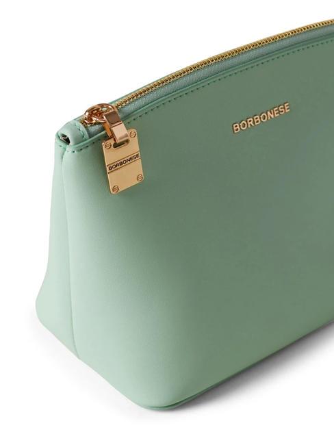 LETTERING Leather toiletry bag lichen - Sachets & Travels Cases