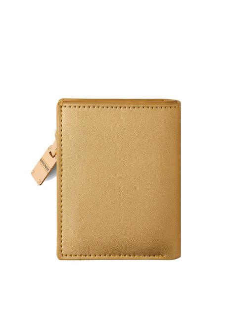 LETTERING Compact leather wallet gold - Women&rsquo;s Wallets