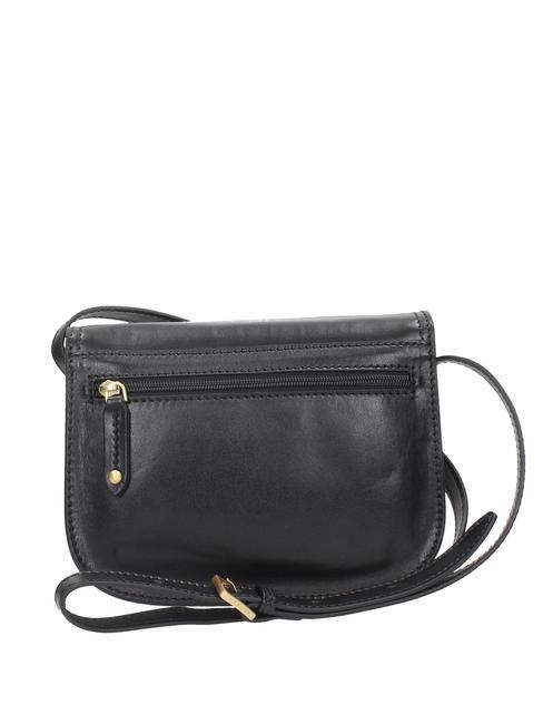 STORY Shoulder postina, in leather Black Gold - Women&rsquo;s Bags