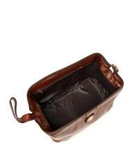 THE BRIDGE STOVIA Leather beauty BROWN - Beauty Case - 3
