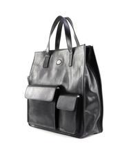 THE BRIDGE STORY UOMO Vertical leather shopper, with shoulder strap Black - Women’s Bags - 2