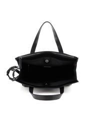 THE BRIDGE STORY UOMO Vertical leather shopper, with shoulder strap Black - Women’s Bags - 4