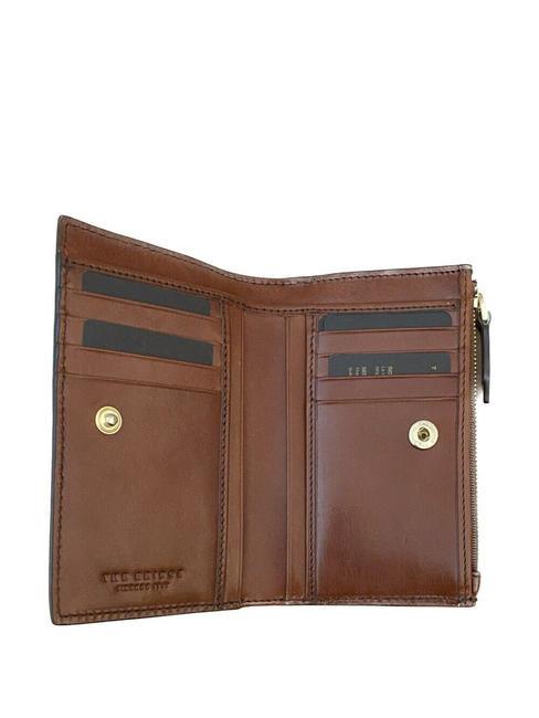 LUCREZIA  Leather clutch bag BROWN - Women’s Wallets