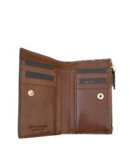 THE BRIDGE LUCREZIA  Leather clutch bag BROWN - Women’s Wallets - 2