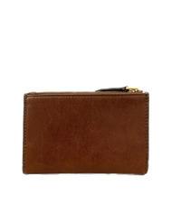 THE BRIDGE LUCREZIA  Leather clutch bag BROWN - Women’s Wallets - 3