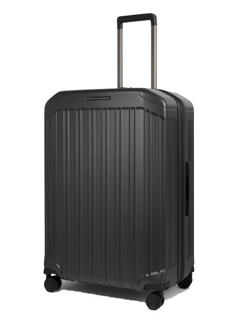 PQ-LIGHT Medium expandable trolley matte black - Rigid Trolley Cases