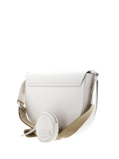 BLAIRE RIBBON Leather bag with flap and pouch coconut milk - Women&rsquo;s Bags