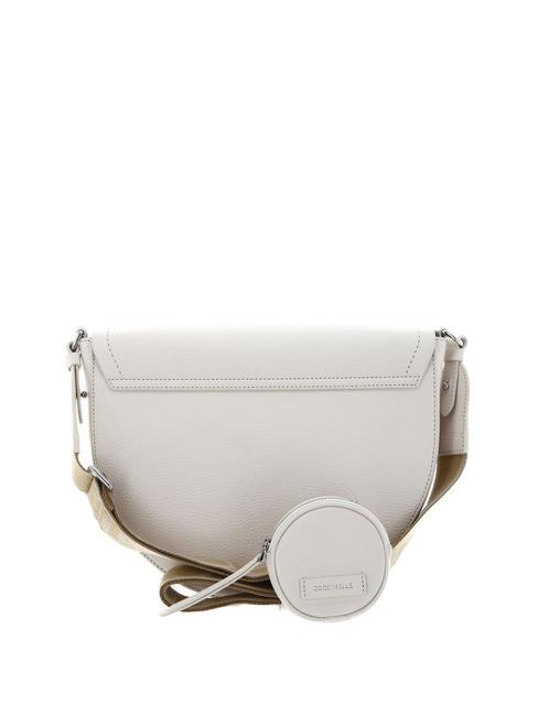BLAIRE RIBBON Leather bag with flap and pouch coconut milk - Women&rsquo;s Bags