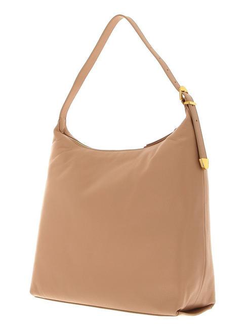 GLEEN Grained leather hobo bag toasted - Women’s Bags