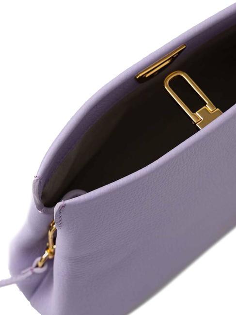 BEAT CLUTCH Hammered leather clutch bag lav./lav. - Women&rsquo;s Bags