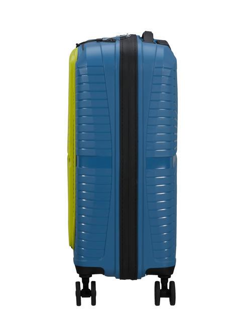 AIRCONIC Hand luggage trolley, 15.6 "PC holder coronet blue/lime - Hand luggage