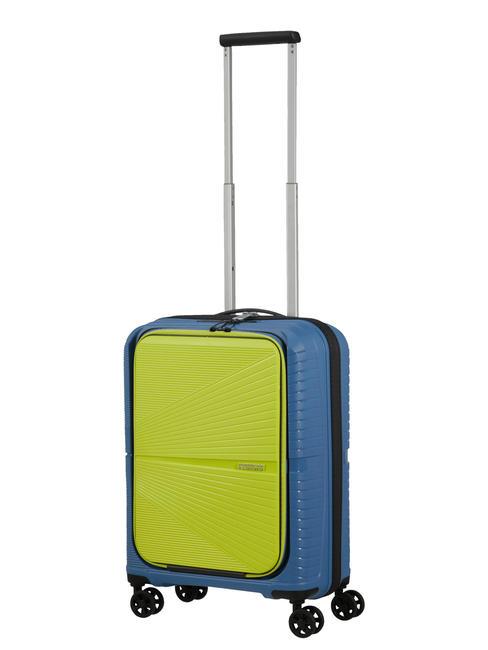 AIRCONIC Hand luggage trolley, 15.6 "PC holder coronet blue/lime - Hand luggage
