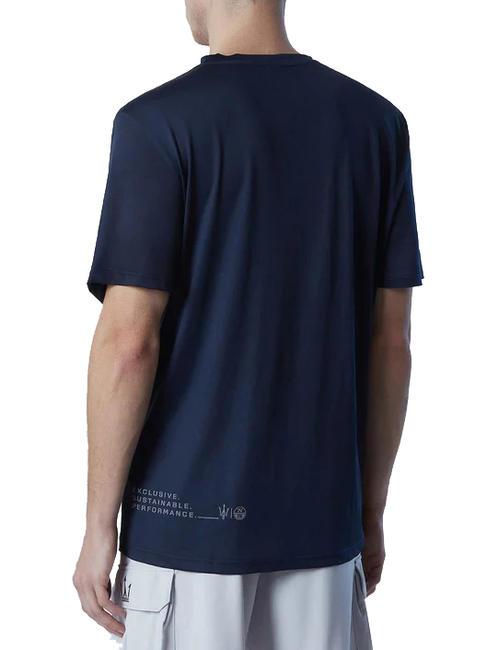 MASERATI Graphic print t-shirt navy blue - T-shirt